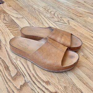 Kork-Ease Women's Brown Leather Mules